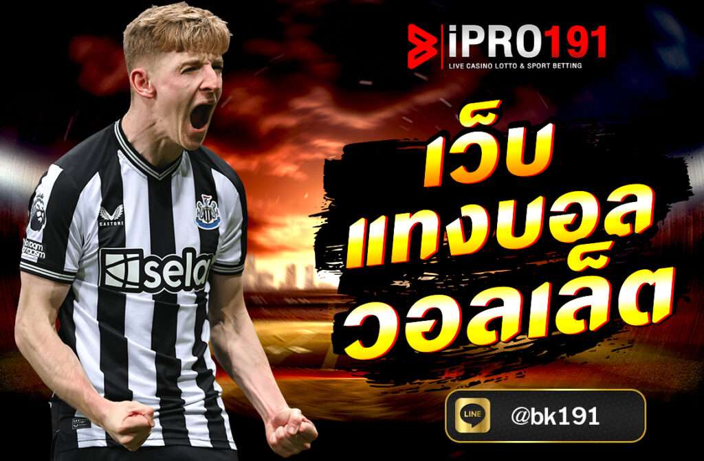 เว็บแทงบอลวอลเล็ต บนเว็บไซต์ IPRO191 ฝาก-ถอนง่าย ไม่มีขั้นต่ำ เดิมพันบอลทุกแมตช์ได้สะดวก รวดเร็ว ปลอดภัย พร้อมโบนัสพิเศษมากมาย